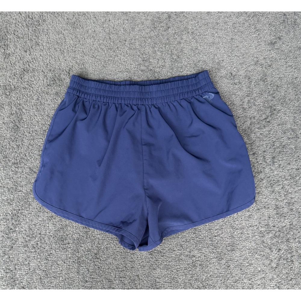 Victoria's Secret PINK Navy Blue Running Shorts XS Elastic Waist Zip Pocket